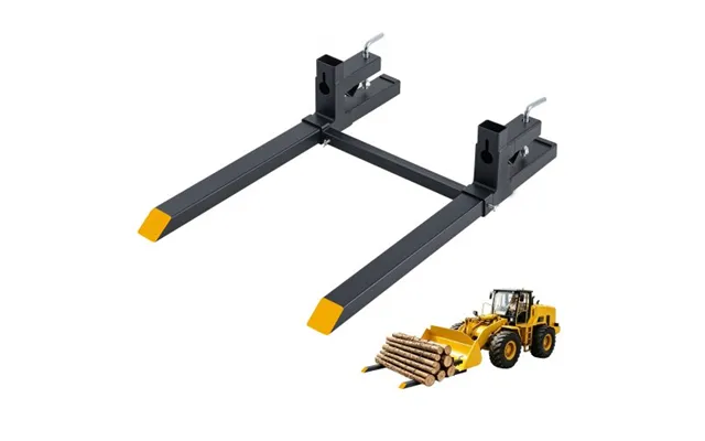 Vevor Pallet Forks 2000 Lbs Clamp-on Pallet Forks - 43 In Length Yellow Tips