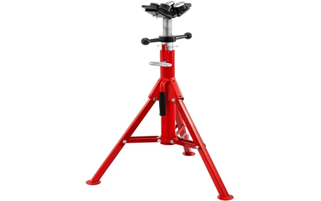 Vevor Pipe Stand With 4-ball Transfer V-head And Folding Legs - 1500lbs Capacity Welding Pipe Stand Adjustable Height 28