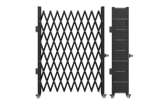 Vevor Single Folding Security Gate - 7.25 Ft H X 7.8 Ft W Folding Door Gate