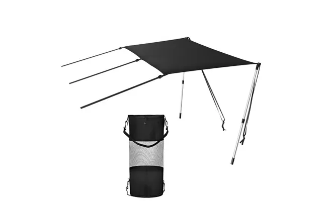 Vevor T-top Sun Shade Kit 4' X 5' - Uv-proof 600d Polyester T-top Extension Kit With Rustproof Steel Telescopic Poles