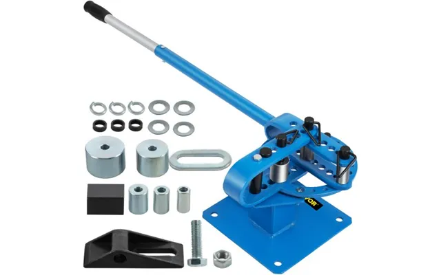 Vevor Yp-9 Manual Bender - Soild Round Square Bar Metal Bender With 7 Bending Dies