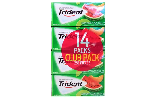 Trident Sugar Free Gum With Xylitol - Watermelon Twist