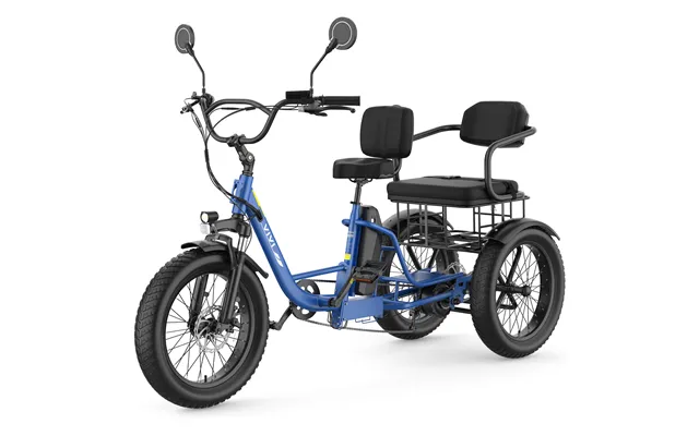 Vivi Fam01 Electric Trike Fat Tire Family Electric Tricycle Sgs Certified To Ul2849 - Blue