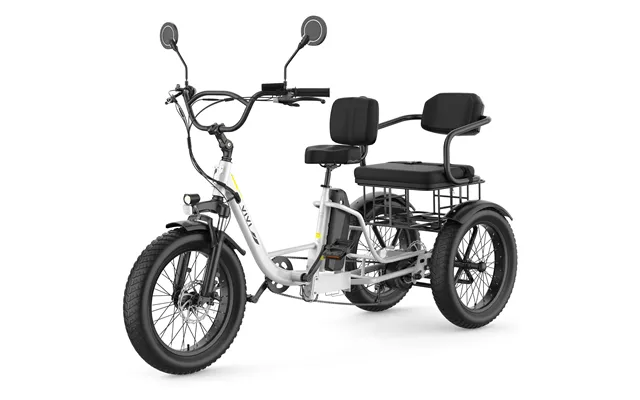 Vivi Fam01 Electric Trike Fat Tire Family Electric Tricycle Sgs Certified To Ul2849 - White