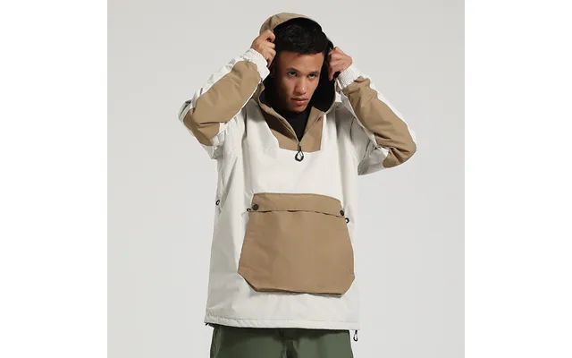 001 001 Winter New Men Loose Snowboard Windproof Waterproof Warm Color-block Snow Suit For Women Outdoor Ski Equipment