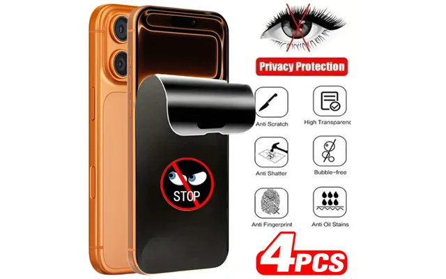 1-4pcs Anti Spy Soft Screen Protectors For Iphone 17 Pro Max Anti-peep Privacy Soft Hydrogel Films For Iphone 17 17air 1