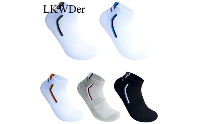 10 Pieces 5 Pairs Lot Men Mesh Breathable Short Casual Summer Cotton Sports Absorb Sweat Ankle Socks Set Meias
