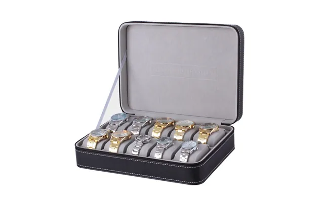 10 Slots Watch Zipper Travel Box Leather Display Case Organizer Jewelry Storage Container For Women Men Watch Display