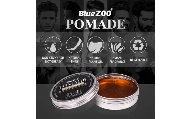 100g Men Hair Styling Oil Wax Hair Gel Retro Modeling Bright Strong Hold Pomade Styling Product For Men