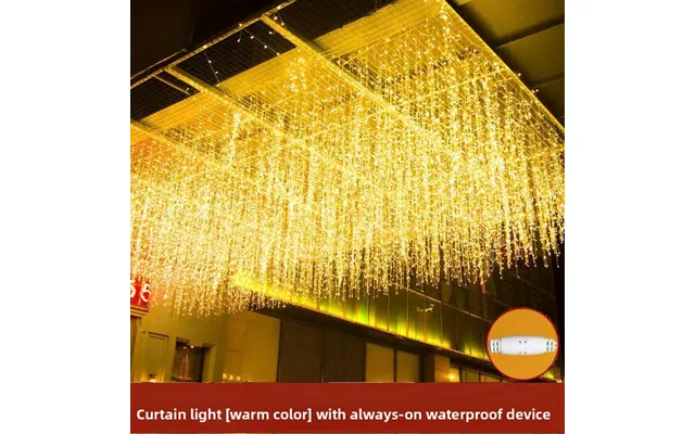 100m Waterproof Led Icicle String Lights Outdoor Indoor Decorative Fairy Lights With Warm White & Color Options For Wedd