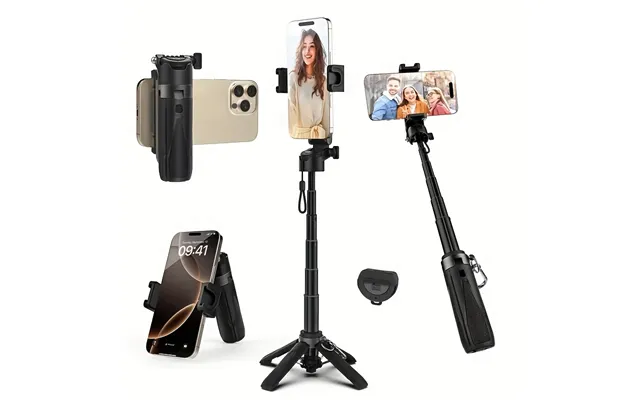 16 Inch Extendable Selfie Stick With Wireless Remote Control - Smartphone Tripod Tripod