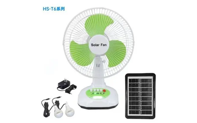 18 16 Inch Solar Fan Rechargeable Floor Fan With Remote Dual Power Indoor Outdoor