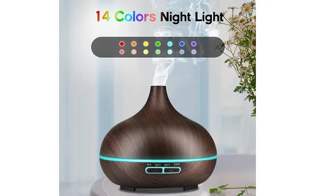 18.6oz Essential Oil Diffuser With Remote Control - 14-color Led Mood Lights & Auto Shut-off