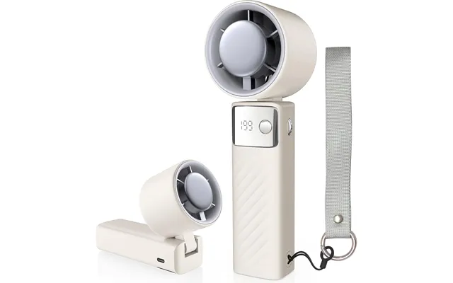 199-speed Foldable Handheld Fan - Led 20h Usb Rechargeable