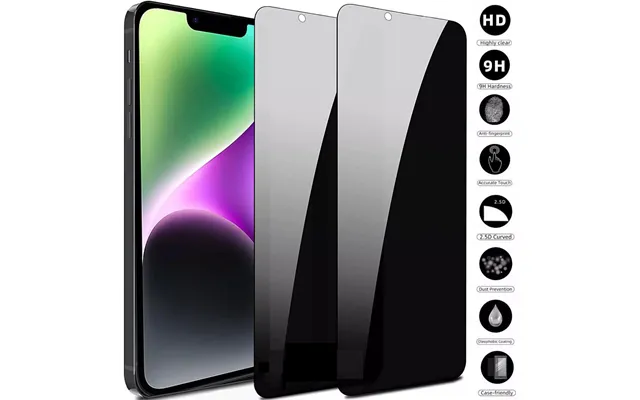 2 Pack Privacy Tempered Glass Screen Protector For Iphone 16 15 14 13 12 11 Max