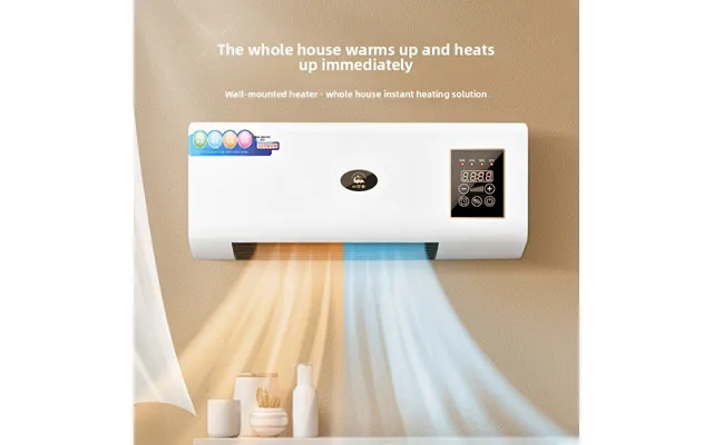 2-in-1 Mobile Air Conditioner Fan For Bathroom Home Bedroom Wall-mounted Electric Heater Warmer