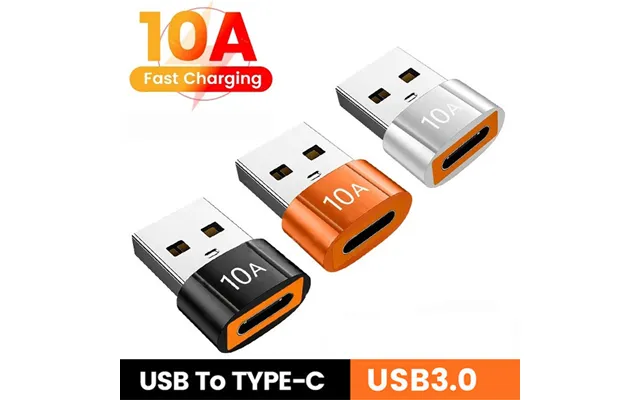 2023 10a Otg Usb 3.0 To Type C Adapter Typec Female To Usb Male Converter Fast Charging Data Transfer For Macbook Xiaomi