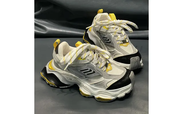 2023 Autumn Winter New Thick Soled Paris Cargo Dad Liu Haoran Same Style Walking Show Elevated Sports Women's Shoes