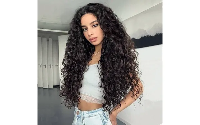 2023 Hot Selling Long Style African Small Roll Natural Black Explosive Head Synthetic Fiber Wig Headband Cover