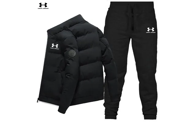 2023 Neue Stehkragen Baumwolle Mantel Hosen Set Männer Winter Casual Dicke Warme Wasserdichte Jacke