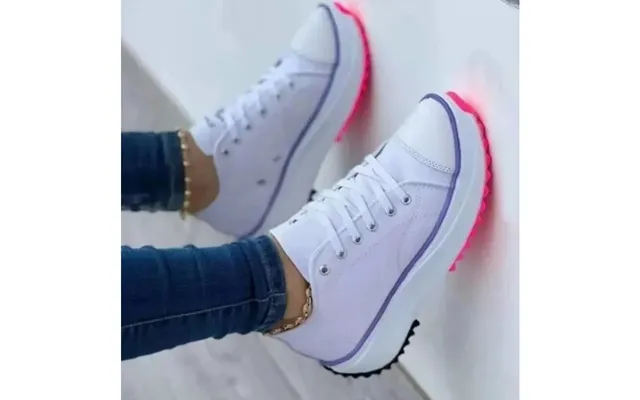 2023 New Fashion Summer Casual Plus Sneakers For Women Platform Sport Female Lace Up Tennis Shoes Size 43