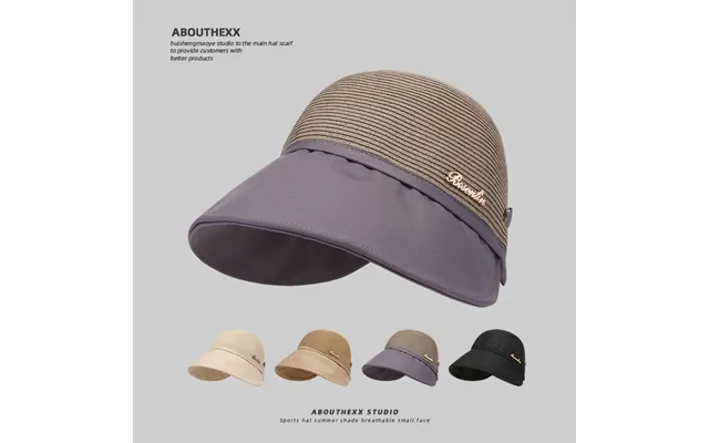 2024 Internet Celebrity Hepburn Style Duck Tongue Sunshade Children's Summer Outing Showing Face - Small Fisherman's Str