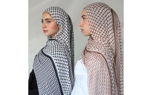 2024 Summer New Printed Chiffon Turban Arab Scarf Middle East Dubai Turkey Palestinian Turban