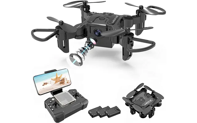 2025 Mini Drone Wifi Fpv With Hd Camera Foldable Rc Quadcopter 3 Batteries Altitude Hold Headless Mode One Key Return Ap