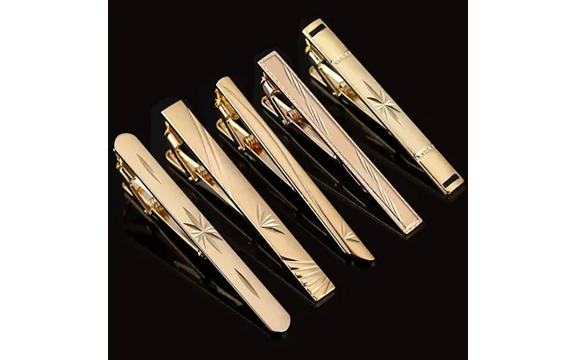 2025 New Copper Material Anti-rust Gold Simple Business Tie Clip