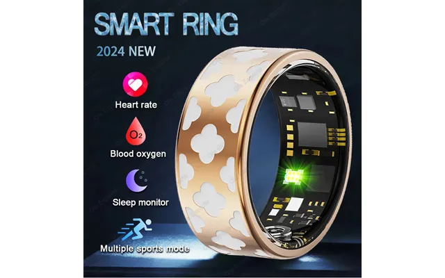 2025 New Smart Ring Men Women Heart Rate Blood Oxygen Sleep Health Monitor Sport Fiess Tracker Smartring For Android