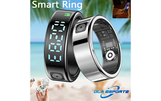 2025 Smart Ring Men Women Display Heart Rate Blood Oxygen Monitor Multi-sport Mode Ip68 & 5atm Waterproof Bluetooth Slee