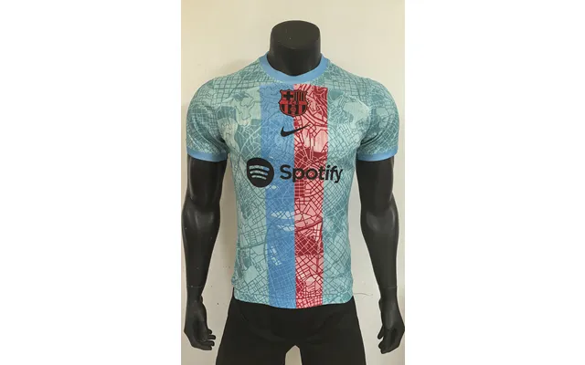 25-26 Player Version New Sbarcelona Blue And Red Stripe Football Jersey S-