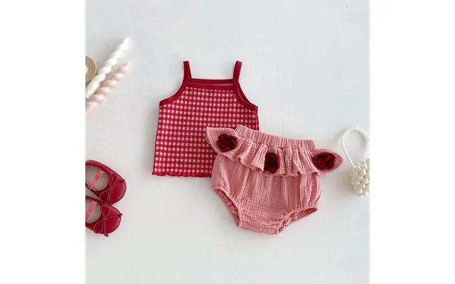 26 New Cute Summer Outfits Baby Girls Adorable Sleeveless Plaid Floral Romper Dress For Playful Babies