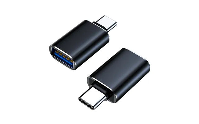 2pcs 3.0 Type C Otg Charger Adapter Connector Type-c To Male To Type-c Adapter Converter For Pc Book Car Usb Ipad