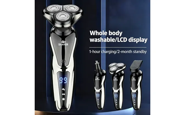 3-in-1 Men's Haircut Nose Hair Shaving Multi-functional Electric Shaver Usb Charging Dual Use Of Dry Wet Beard Trimmer