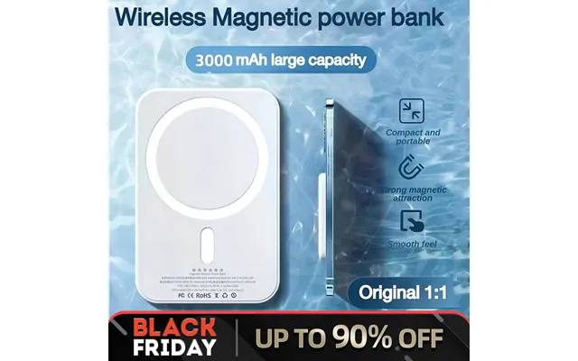 3000mah Magnetic Wireless Charger Power Bank External Battery Portable For Iphone14 14plus 14pro 14promax 13 13pro 13pro
