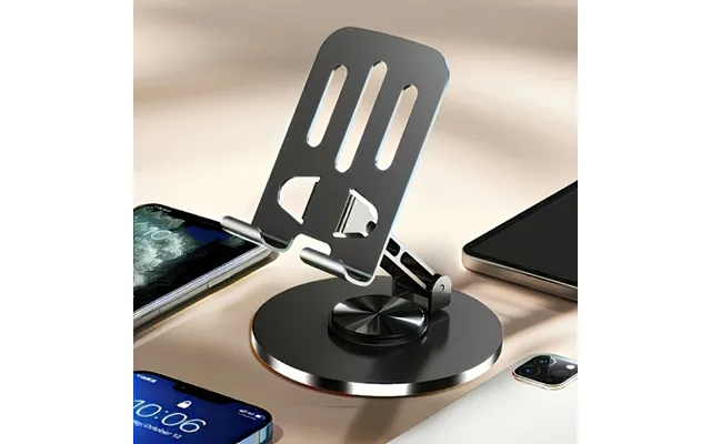 360 Degree Rotating Metal Phone And Tablet Holder - Compatibility Non-slip Base Metal Universal Compatibility