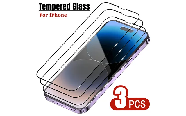 3pcs Tempered Glass For Iphone 13 12 Mini 11 Pro Max Screen Protector For Iphone 14 Pro Max 7 8 X Xr Xs Max Se Protectiv