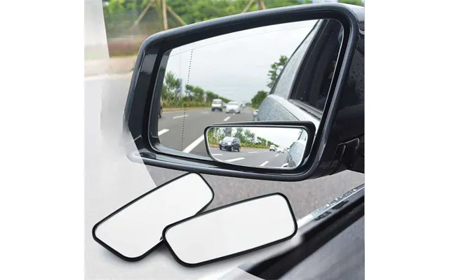 3r-059 Rearview Rectangular Curved Surface Assisted Car Reverse Blind With Adjustable Mirror Installation