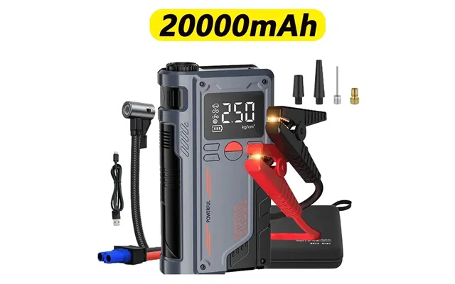 4-in-1 Jump With 150 Psi Air Compressor - 20000 Mah Portable Booster Charger