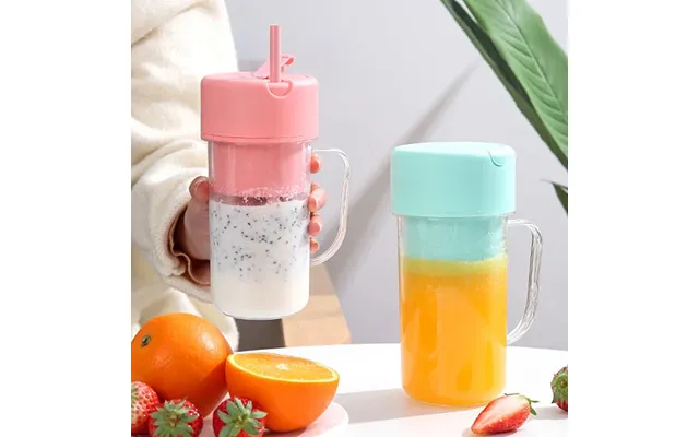 420ml Portable Juicer With Straw Usb Electric Stainless Steel Fruit Juicer Cup Extractor Blender Juice Maker Machine For