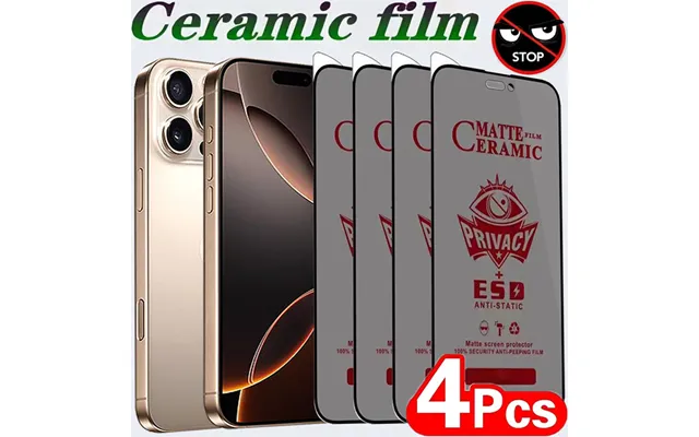 4pcs Privacy Ceramic 12 11 Pro Max 13 Mini Screen Protector For Iphone 16 15 14 8 7 Plus Xs Xr Film