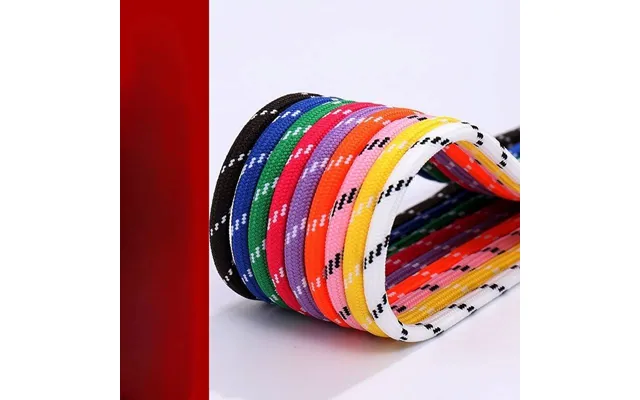5mm Core Wrapped Thick Hiking Running Shoe Laces Pink Purple Three Point Round Shoelace Rope