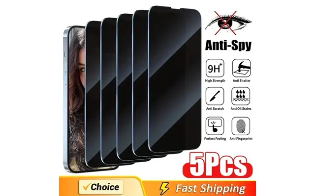 5pcs Full Cover Privacy Screen Protector 16 11 12 13 14 Pro Max Mini 8k Anti-spy Glass For Iphone 15 17 Pro Xr Xs Max