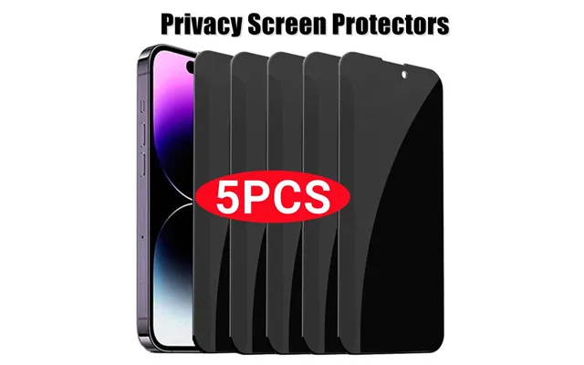 5pcs Privatsphäre Displayschutzfolien Für Iphone 12 13 14 15 16 Pro Max 16plus 13mini 7 8 Plus Se2 Se3 Anti-spy Gehärtet