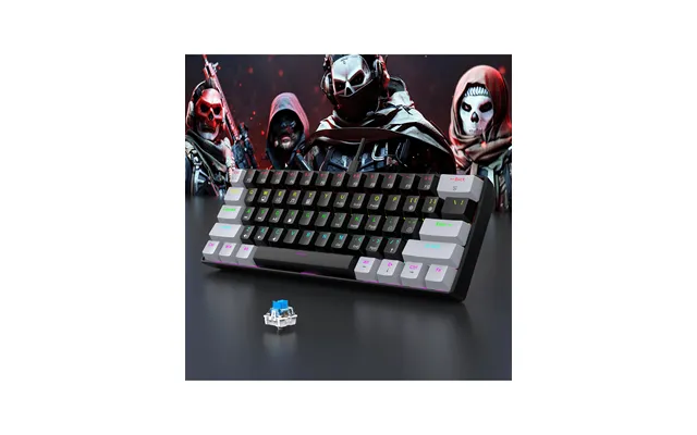 60% Wired Gaming Mechanical Keyboard Rgb Backlit Ultra Compact Mini Layout For Pc Mac Gamers And Typists Easy Travel