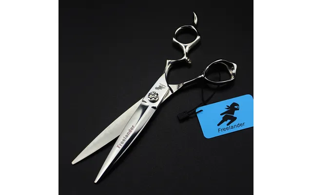7.0inch Hairdressing Large Sliding Blade Curved Chubby Scissors - Comes With A Bag