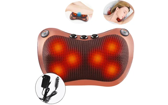 8 Head Electric Back Massager With Heat Deep Tissue Neck Massagepillow For Shoulder Foot Body Massage At Home Car