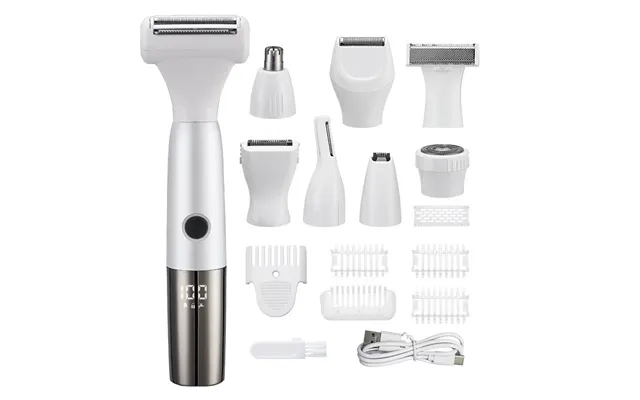 8-in-1 Electric Hair Removal Device For Women - Painless Ipl Epilator Eyebrow Trimmer Nose Hair Bikini Line Rechargeable