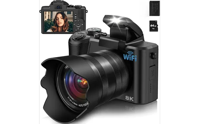 8k Digital Camera - 88mp Cameras For Photography With Wifi & Touch Screen